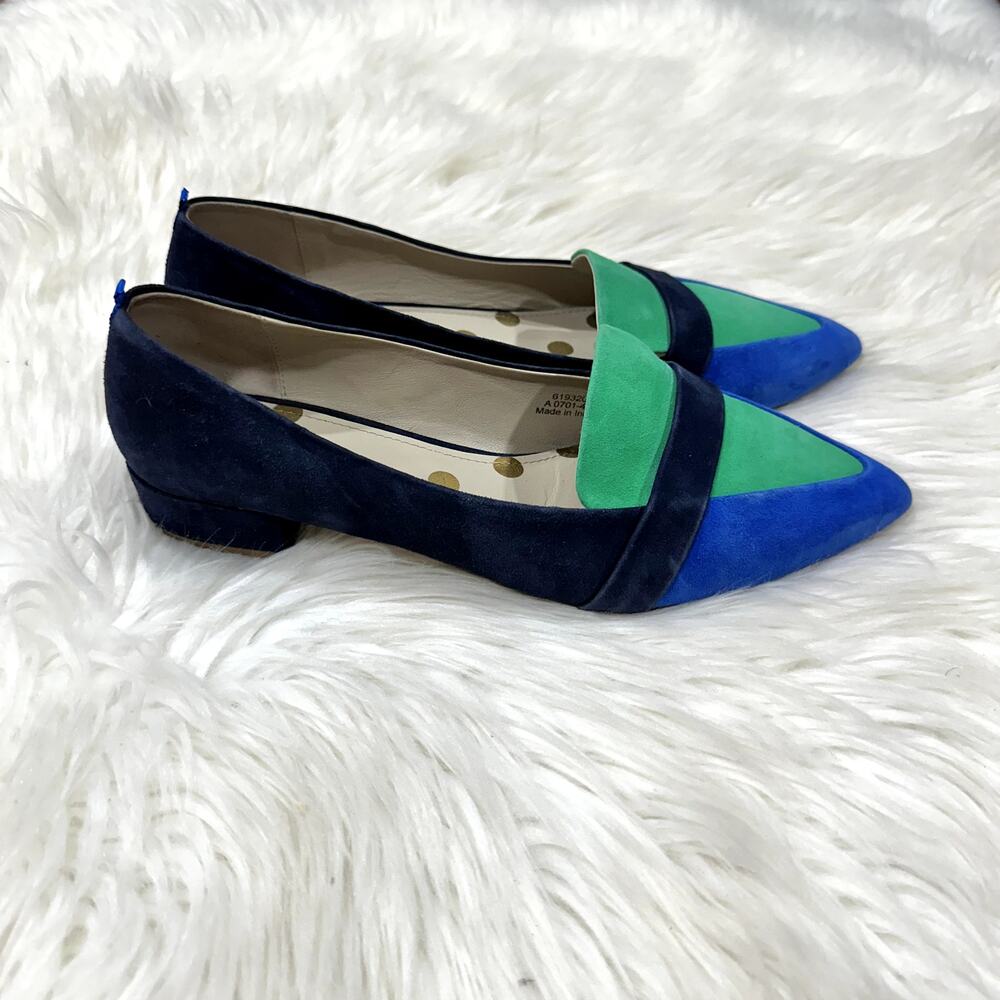 Boden Scarlet Suede Flat Sz 10.5 - Picture 4 of 10